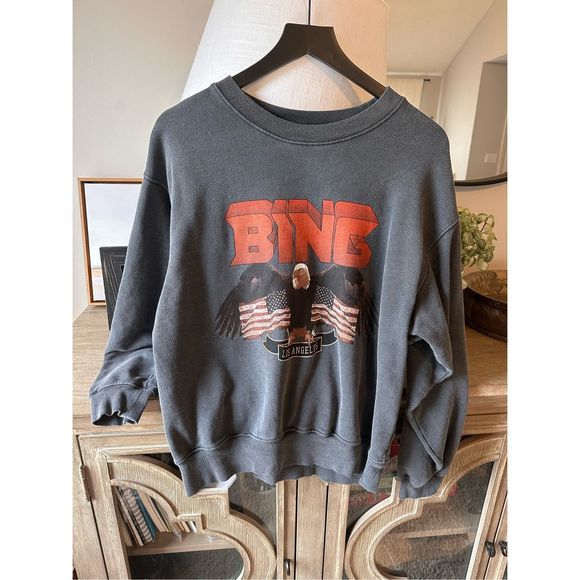 Anine Bing | Sweaters | Anine Bing Vintage Eagle Bing Sweatshirt Large |  Poshmark
